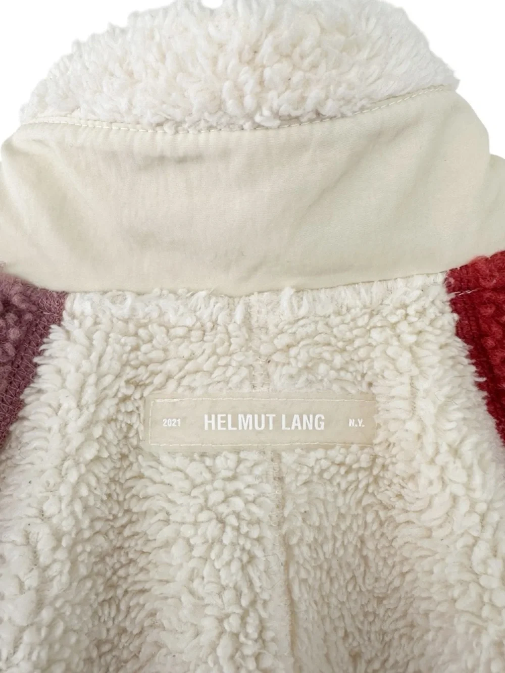 Helmut Lang • Patchwork Sherpa Fleece Jacket - Picture 7 of 14